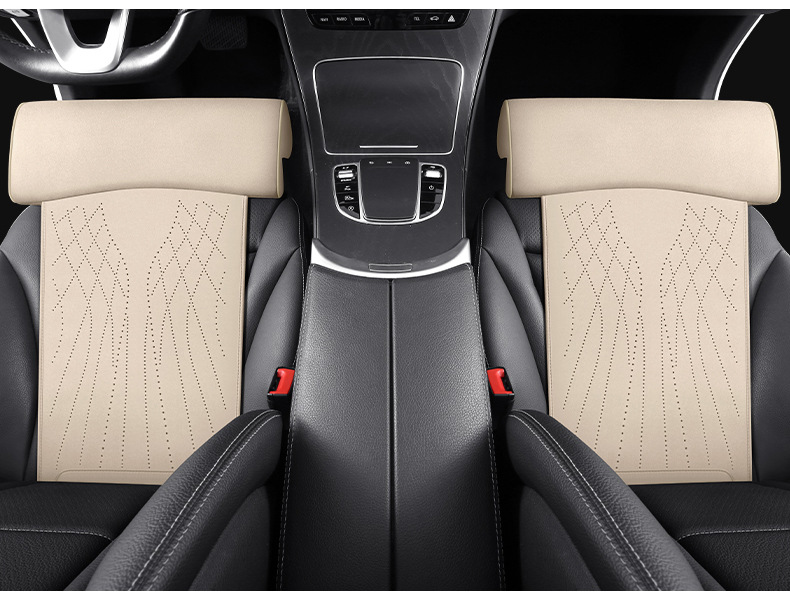 New car seat cushion memory foam leg support suede seat cushion leg support integrated main driving seat and passenger seat extended cushion