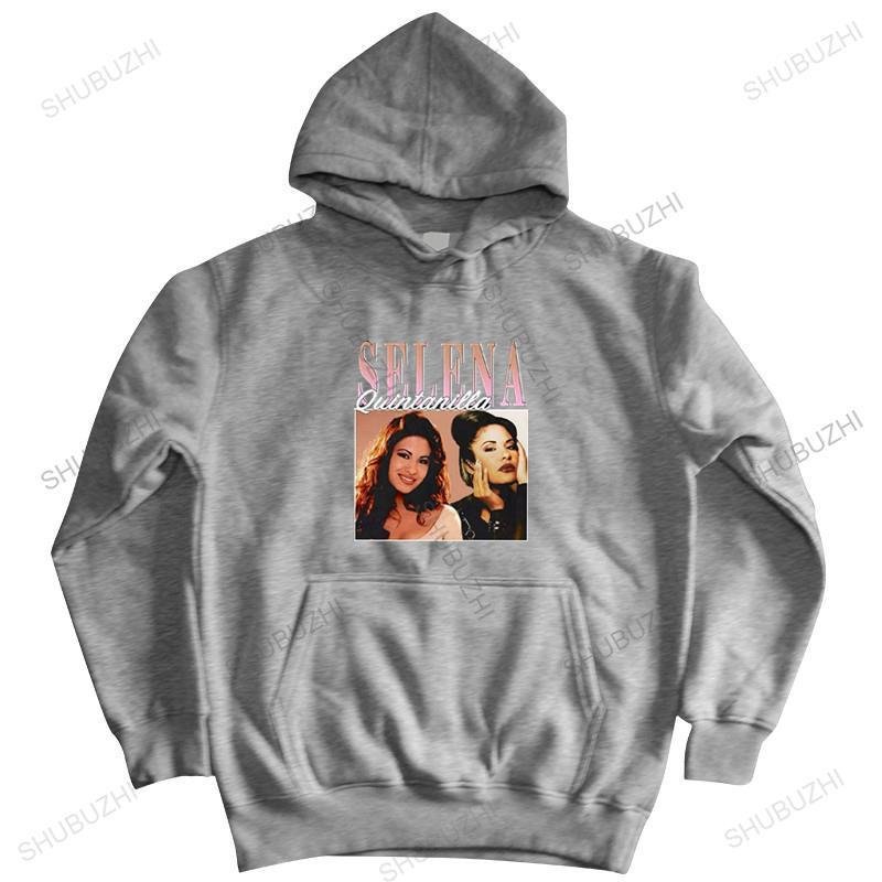 Homme cotton hoodies TOPS SELENA QUINTANILLA zipper Men