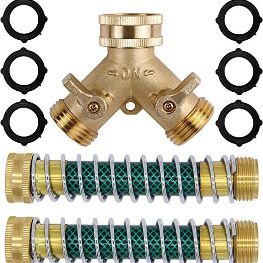 园林弹簧水管接头 塑料水管分流器 园林球阀灌溉软管快接