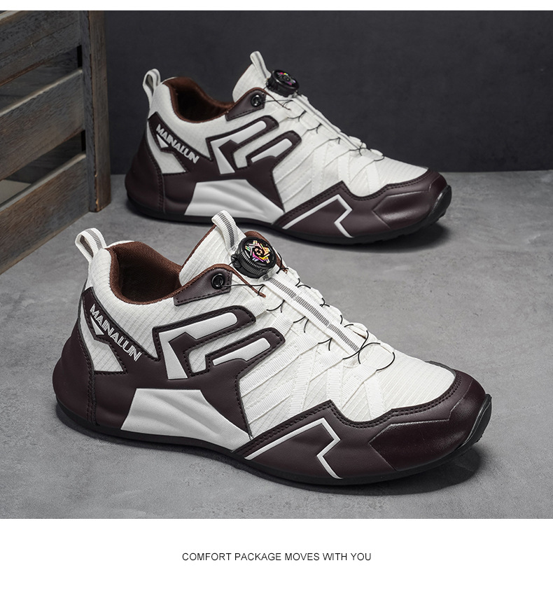 Atmungsaktive Herren Freizeitschuhe Mit Mesh Und Dicker Sohle_voghion.com