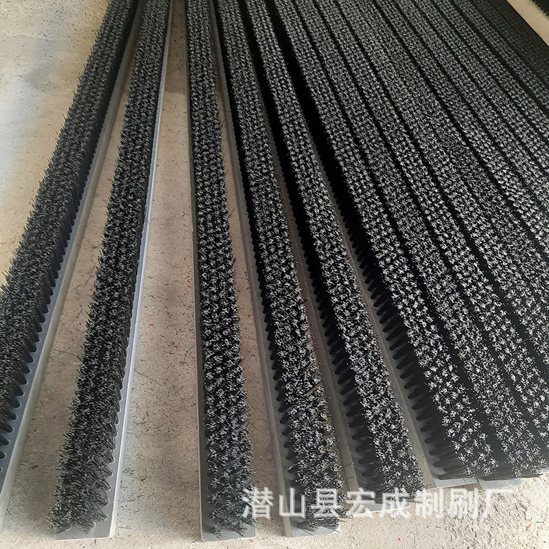 直供挡水条刷 木头刷条 pvc平板刷 条形刷 尼龙防尘密封毛刷