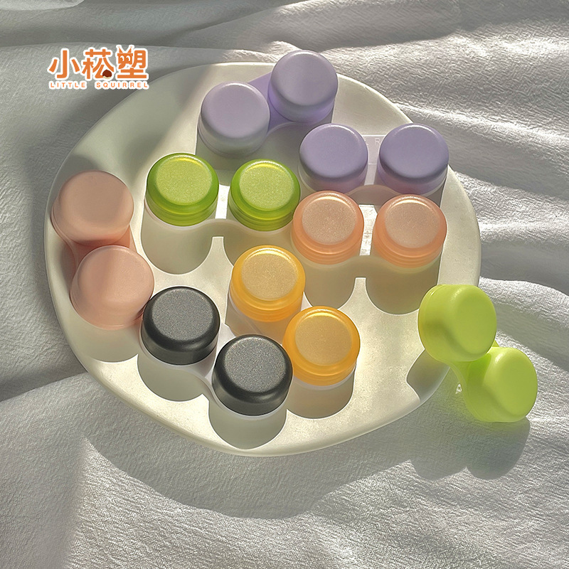 Contact Lens Case Is Portable, Simple, Cute, Girly, Personalized, Fresh Style, Double DIY Contact Lens Storage