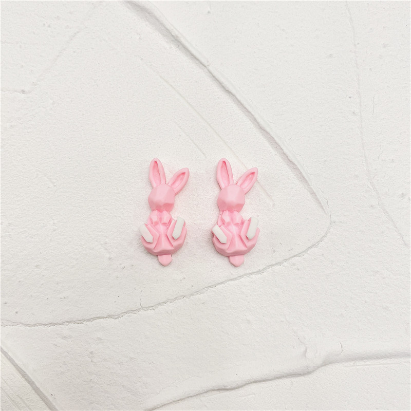 Simple Style Animal Heart Shape Plastic Epoxy Women's Ear Studs 1 Pair display picture 12