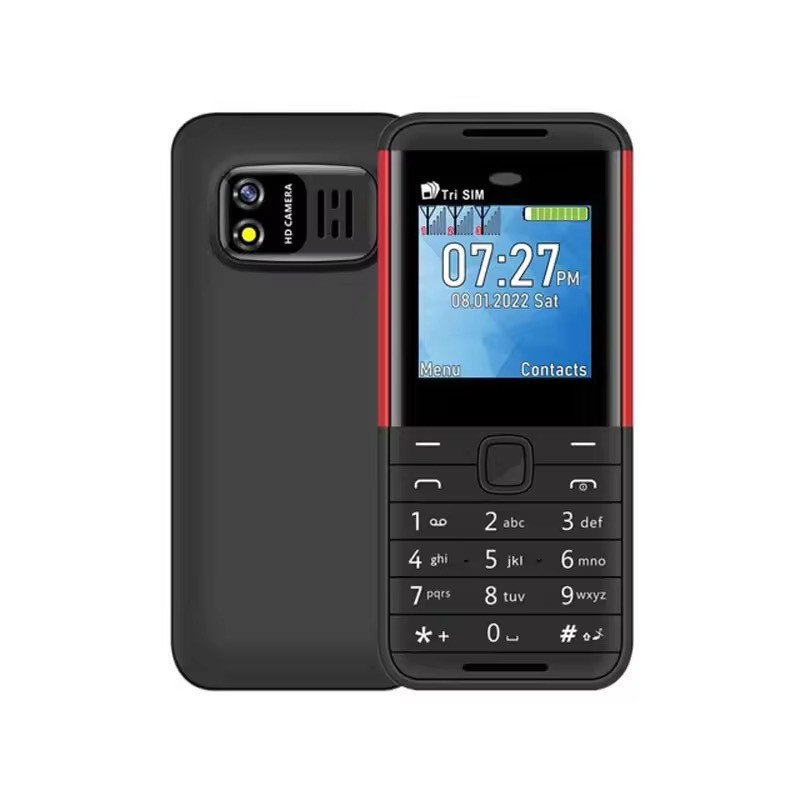 BM5310 Cross-border Trade Mobile Phone, 2G Non-smart Mini GSM Triple SIM Keypad Candybar Functional Phone