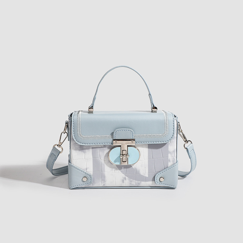 Schoudertas, nieuw hoogwaardig krokodillenpatroon, kleine vierkante tas, veelzijdig nicheontwerp, eenvoudige handzame koerierstas_voghion.com