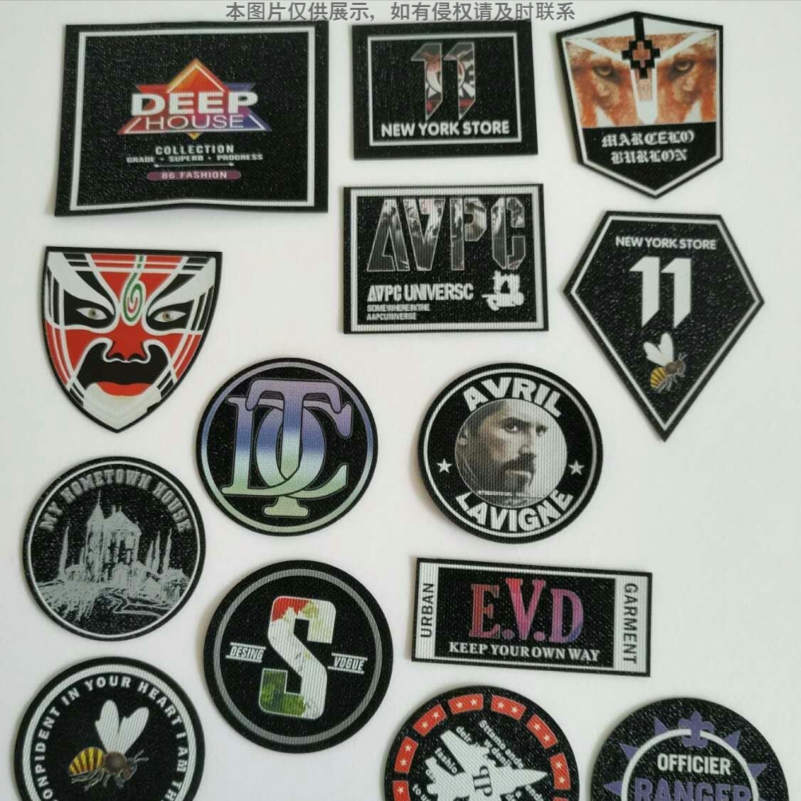 皮标加工与定制 3D打印直喷 数码印刷满天星魔术贴 as888