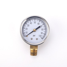 厂家直供精密普通压力表不锈钢耐震充油净水器压力表
