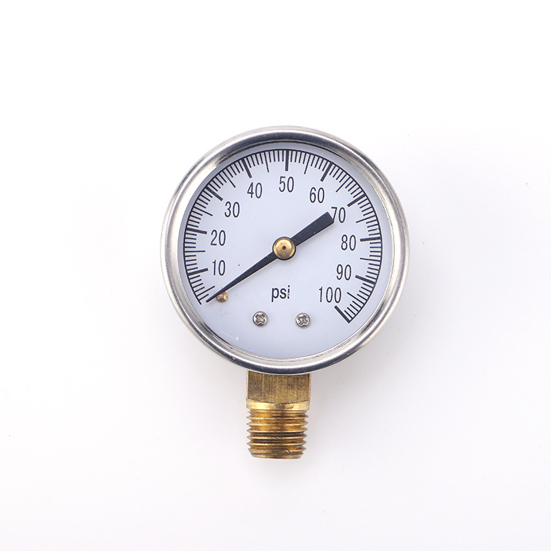 厂家直供 精密 普通压力表 不锈钢耐震充油净水器压力表