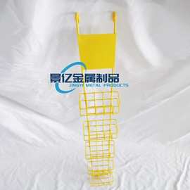 超市便利店挂网口香糖展示架商超奶茶货架黄色金属多层货架带挂钩