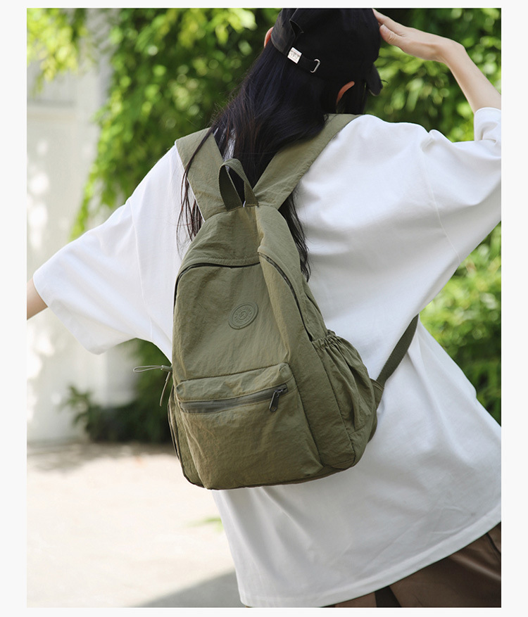 2024 Bergsteiger Reise Neuer koreanischer Stil Schulrucksack Schüler Rucksack Gymnasialschüler Mittelschüler Einfarbiger einfacher Rucksack