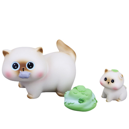 Doudin Little Siam Blind Box Daily Series Trendy Toy Figure Resin Doll Cat Ornament Student Children's Gift