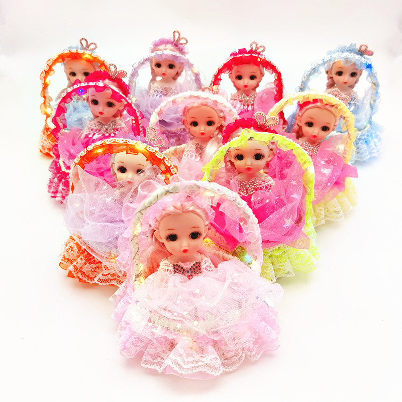 Manufacturer Luminous Hanging Basket Barbie Doll Flash Basket Princess Doll Night Market Lighting Children's Toys Wholesale