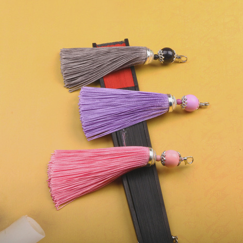 12cm lobster clasp tassel bookmark sachet tassel cheongsam Hanfu accessories antique home pendant factory wholesale