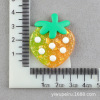 Strawberry, realistic fruit resin, hairgrip with accessories, cream fridge magnet, handmade