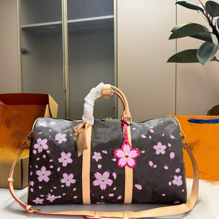 Cross-Border Member Gift Vip Gift Co-Branded Cherry Blossom Style European and American Fashion Women's Single-Shoulder Tote Printed Shopping Bag