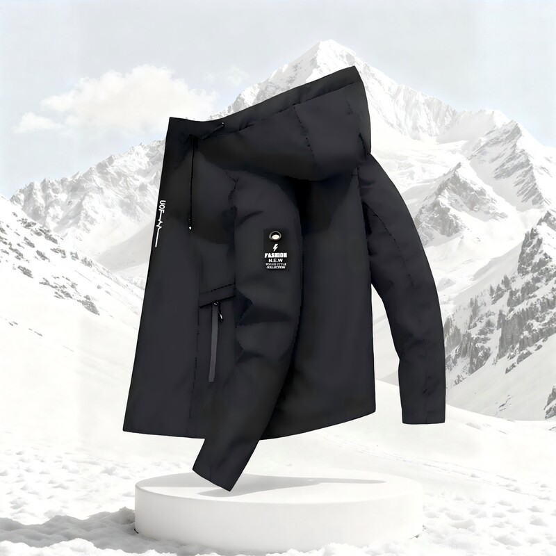 Cross-Border Men's Hooded Jacket Spring and Autumn New Style Windproof Warm Coat Workwear Casual Men's Sports Jacket Cross-Border Men's Hooded Jacket Spring and Autumn New Style Windproof Warm Coat Workwear Casual Men's Sports Jacket
