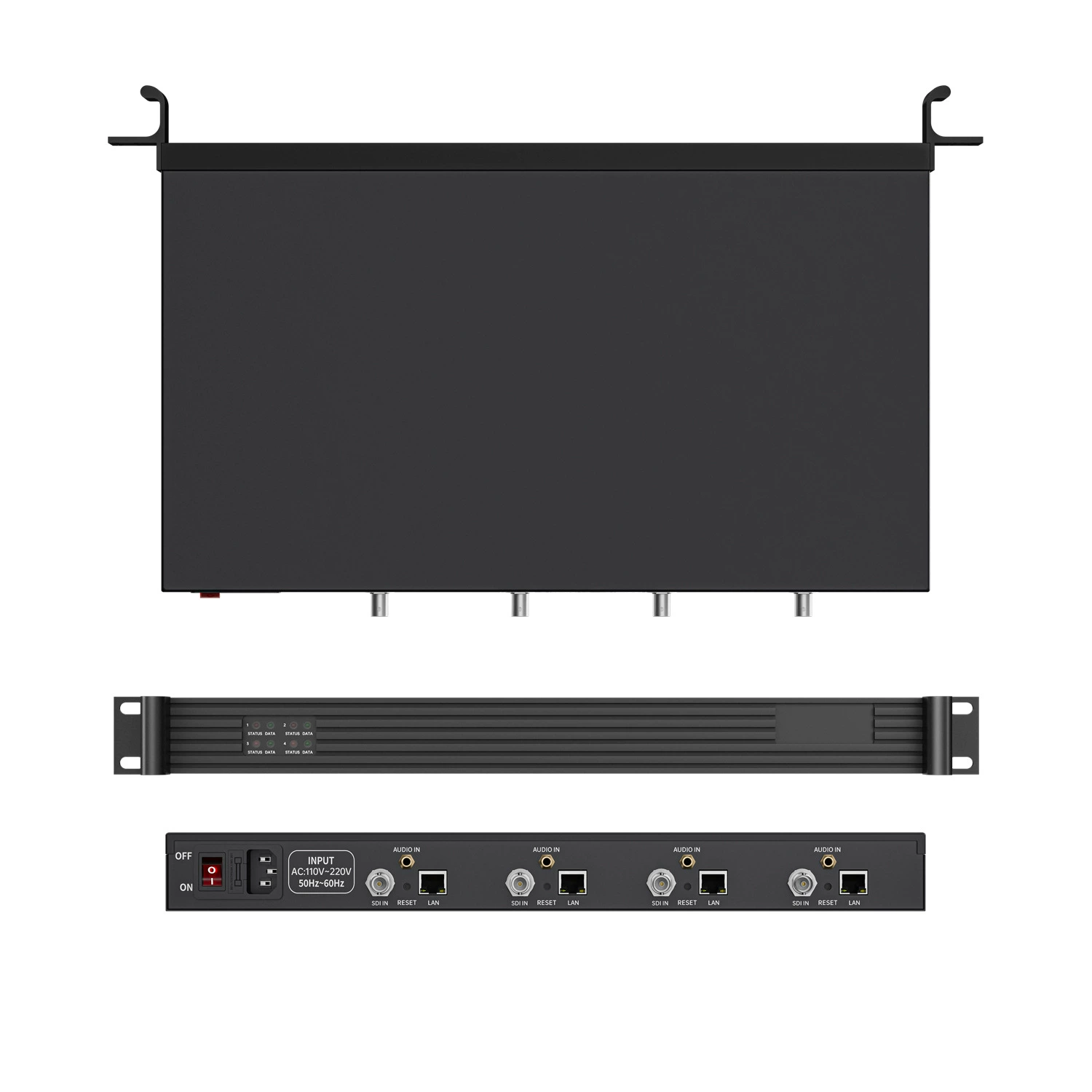 RTSP Conference System Integrated Four SDI SDI HD 1U rack H265 Video Collection Box Code Code Code Code