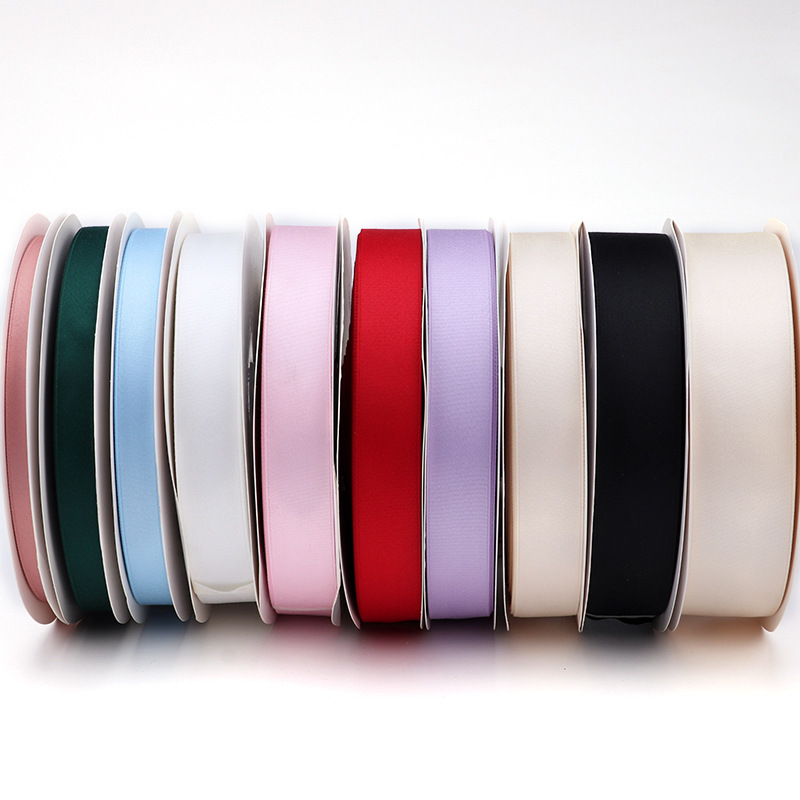 Cinta de algodón de poliéster de doble cara de alta densidad DIY cinta de arco al por mayor caja de regalo de frutas bolsa de accesorios decorativos