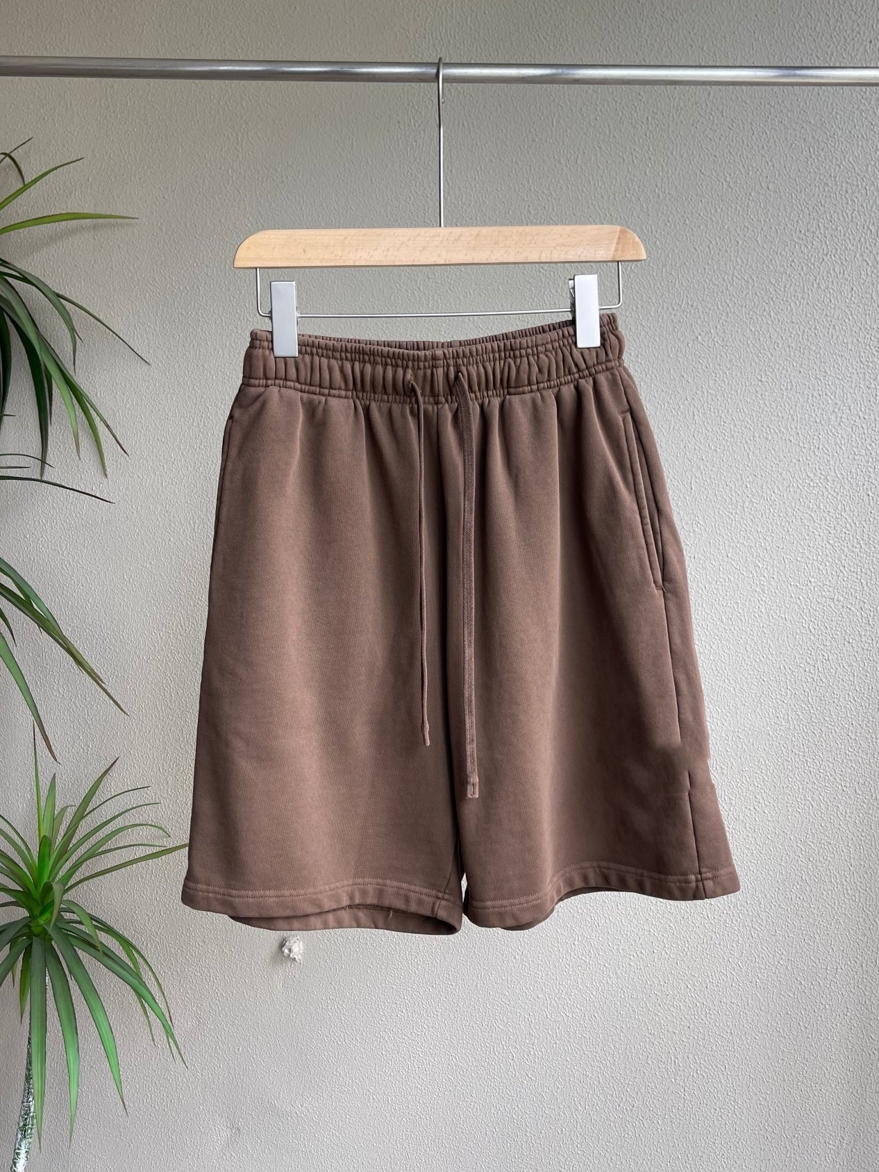 Lavados brazalete básico de Terry pantalones cortos de pareja lavado en agua brazalete básico de terry pantalones cortos de verano