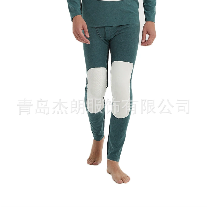 Мужские утолщенные хлопковые брюки на флисовой подкладке Мужские облегающие леггинсы Кашемировые брюки с нашивкой до колена брюки плюс размер хлопковые брюки