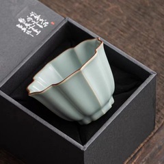 汝窯天青主人杯開片可養茶杯大サイズ専用個人品茗杯茶杯茶杯杯茶杯プレゼント