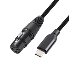 Canon to TYPE-C to XLR male computer laptop dynamic microphone recording cable 2m 3m