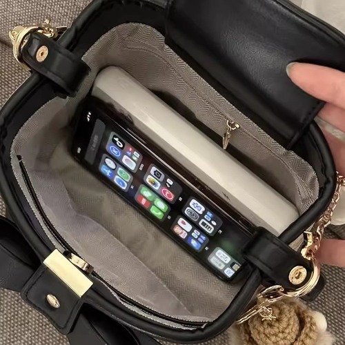 2024 New Retro Literary Bucket Bag Women’s Niche Design High-end Handbag Casual Shoulder Crossbody Bag