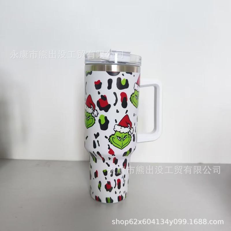 格林奇40oz汽车杯304不锈钢保温杯便携家用防摔水杯创意高颜值|undefined