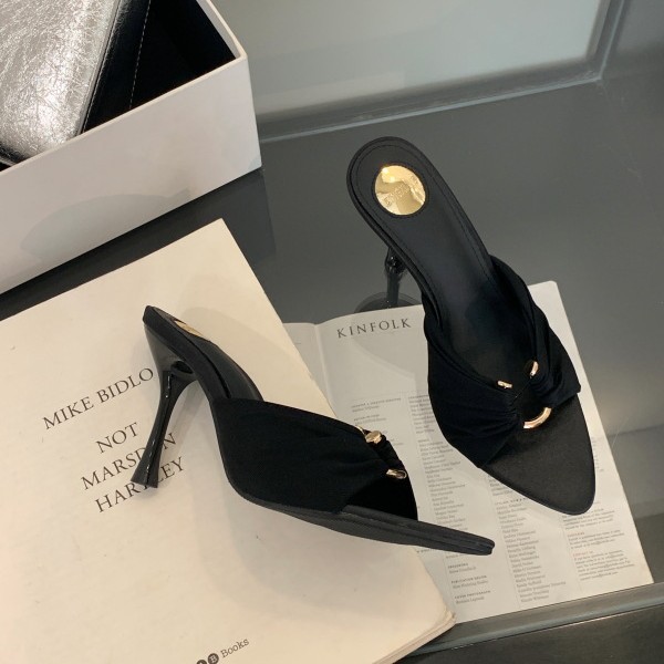 2025 New Pointed High Heels Women's Open-toe Strappy Sandals_voghion.com