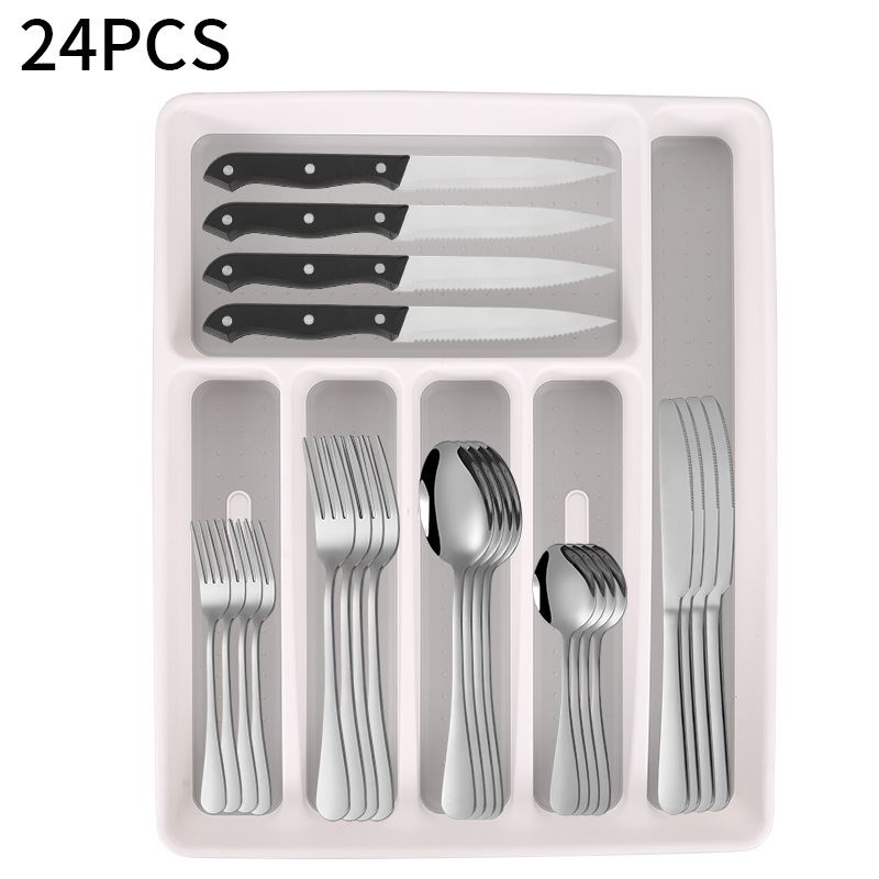 실버 [수납상자*1+식기 6개 구성품*4]