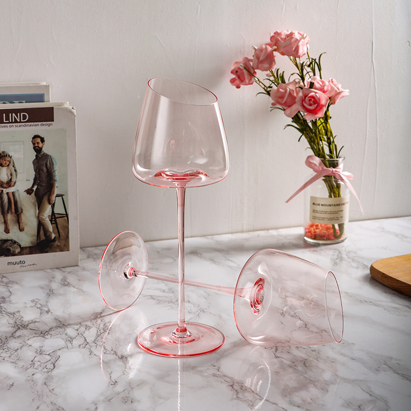 Nordic Pink Flamingo Red Wine Glass and Champagne Glass Set, High-Quality Goblet in a Stylish Gift Box