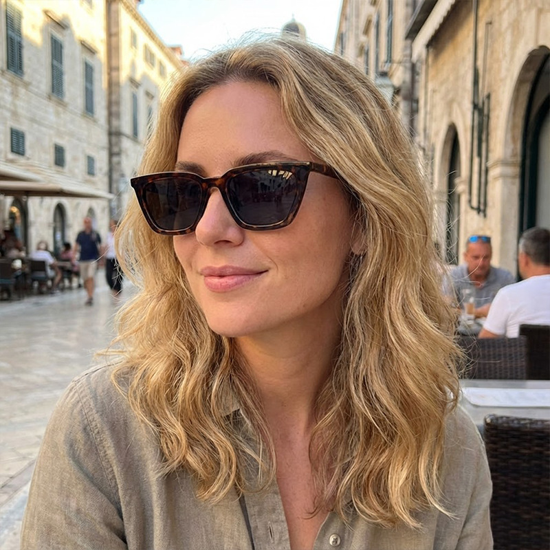 Korean style small frame square sunglasses ins new European and American retro sunglasses UV-proof glasses trendy sunglasses