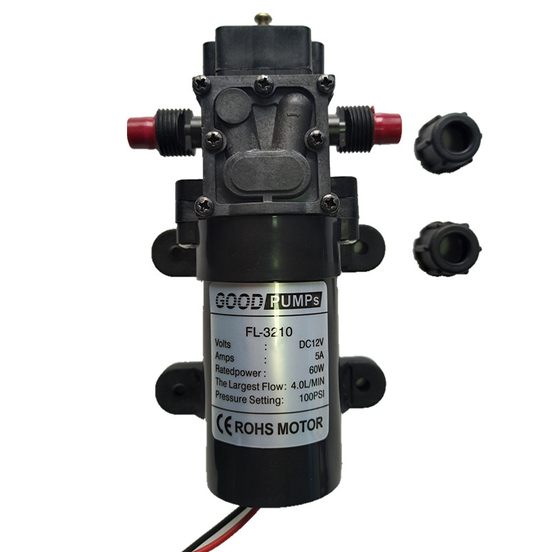 6V12V18V24V36V48V60W Self-Priming Pump Spray Disinfection Diaphragm Pump Agricultural Dc Garden Cooling Return Flow 6V12V18V24V36V48V60W Self-Priming Pump Spray Disinfection Diaphragm Pump Agricultural Dc Garden Cooling Return Flow