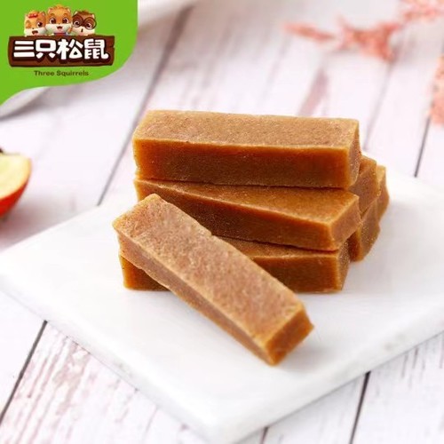 Three Squirrels Hawthorn Strip 208g Leisure Snack Specialty Dried Fruit and Preserves Appetizer and Refreshing Office Snack Wholesale
