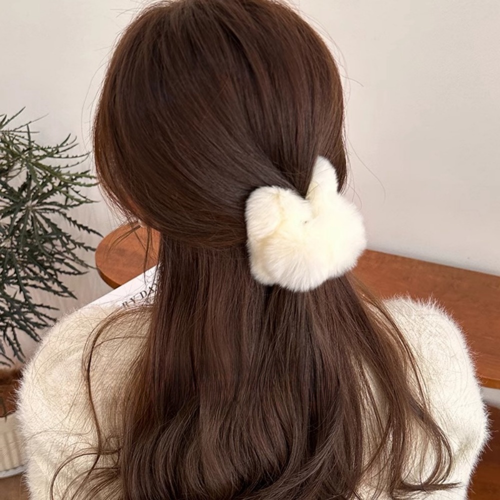 Einfache mittelgroße Rex-Kaninchen-Haarspange mit Temperament, Haarknoten-Griffklammer für den Hinterkopf, Premium-Touch-Haifisch-Clip, Haar-Accessoires_voghion.com