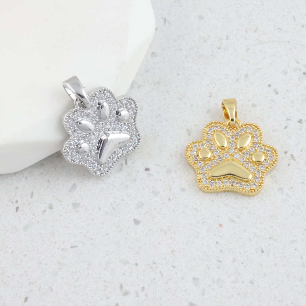 18k real gold plating color retaining cat's claw pendant fashion all-match diy necklace accessories net red temperament pendant single pendant batch