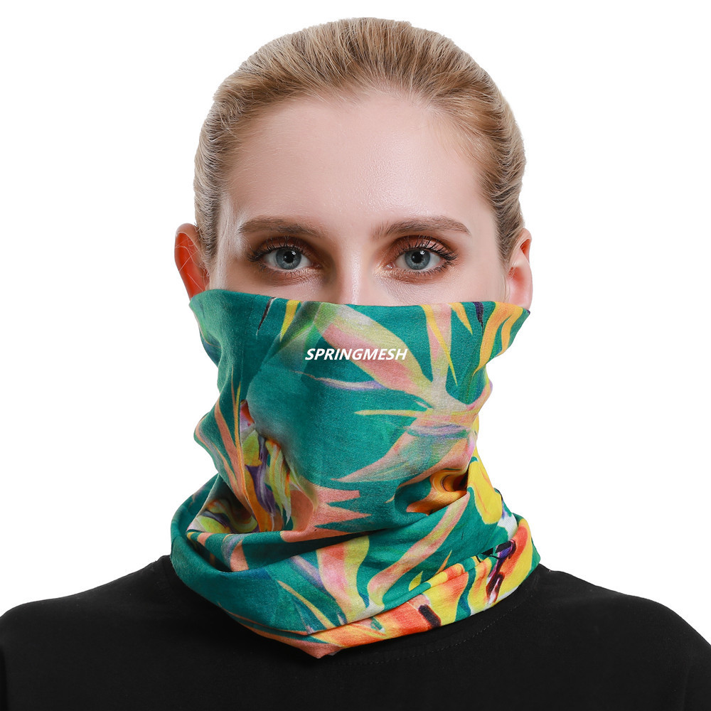 Sun protection face mask, outdoor hiking sunshade, UV-resistant camouflage multi-functional seamless magic headscarf