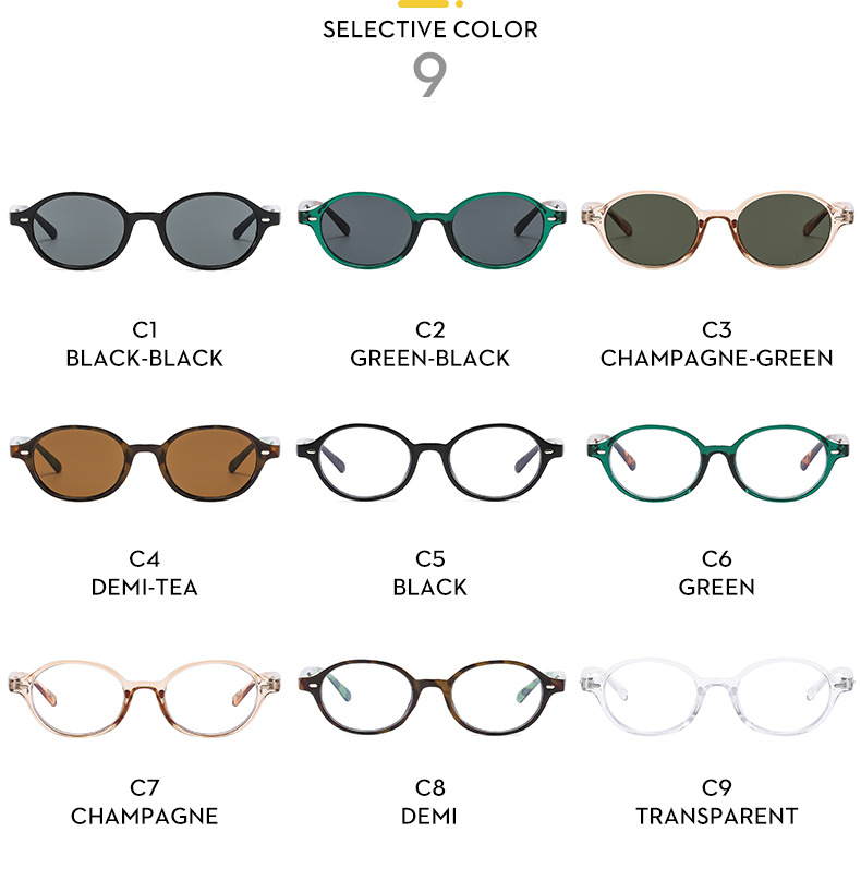 42g Weight Full rim frame Glasses Structure Sunglasses, Glasses Classification PC, UV400 Protection Lens Material Oval Frame Glasses Style Casual Occasion Color Block, Solid Color Pattern All Seasons Season Unisex Gender Vacation, Classic Style Style Vacation Classic Style Color Block Solid Color PC UV400 Protection Oval Frame Full Rim Frame Women's Sunglasses 6