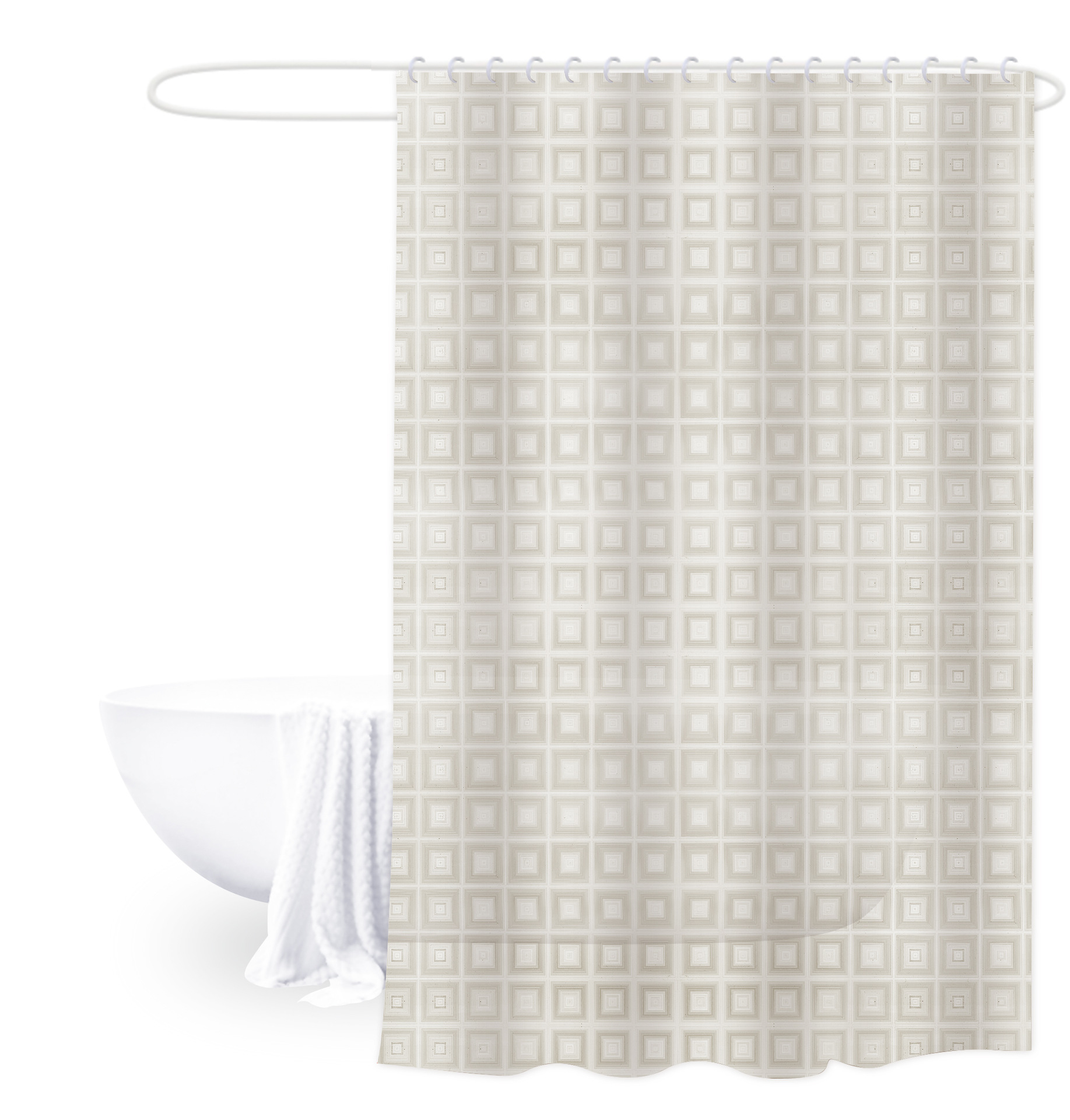 180*180 fábrica directa de PEVA baño impermeable Cortina de ducha transparente 3D Cortina de ducha cortina de puerta de baño cortina a prueba de moho