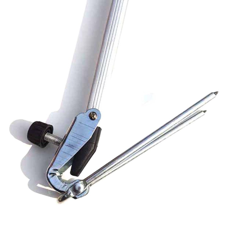Wholesale aluminum alloy braiding net aluminum alloy fishing rod support battery bracket folding braiding head fishing gear supplies