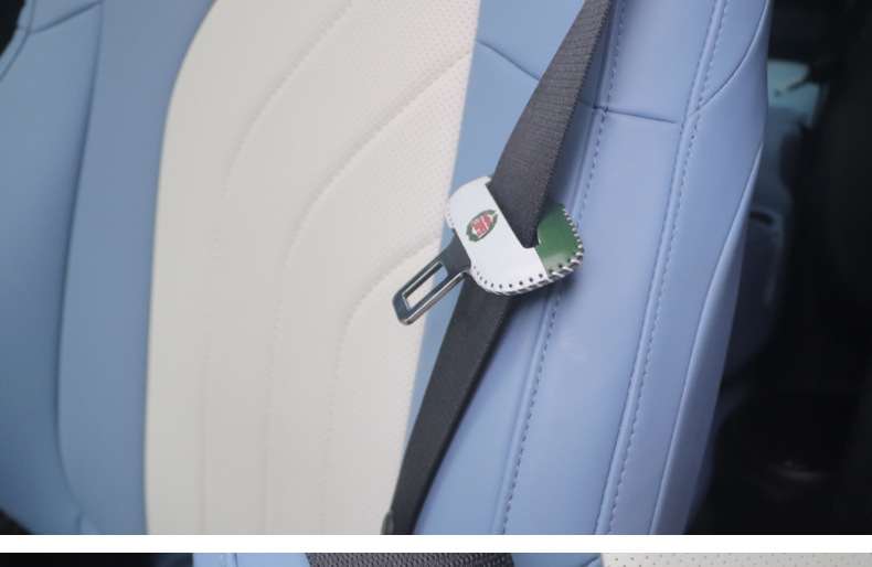 Suitable for MINI car safety belt buckle protective cover anti-collision cover car safety belt card head protective cover protective sticker