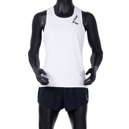 Men's Zero-Resistance Marathon Backless Vest - Solid Color Running Sports Training Competition Lightweight Quick-Drying Mesh Sleeveless Track Suit