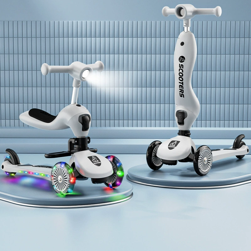 小童滑板车宝宝可坐可推可滑行婴幼儿多功能玩具车0-3-6岁遛娃车