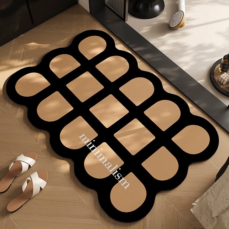 Минималистичный диатомовая грязь коврик для ванной комнаты туалет ковер вход в дом толстый нескользящий коврик для ног впитывает воду домашний коврик