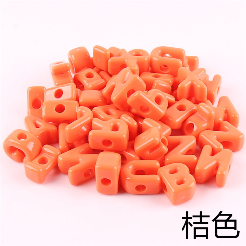 大穴レタービーズアクリル英語手作りビーズルースビーズ携帯電話チェーンペンダント diy 材料ジュエリーアクセサリー|undefined