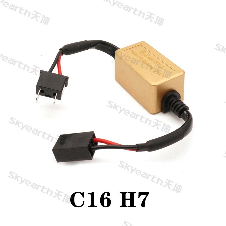 FUENTE Decodificador de faros de coche de fábrica LED C16 LED anti-ALARMA anti-flicker fallo Solver H7