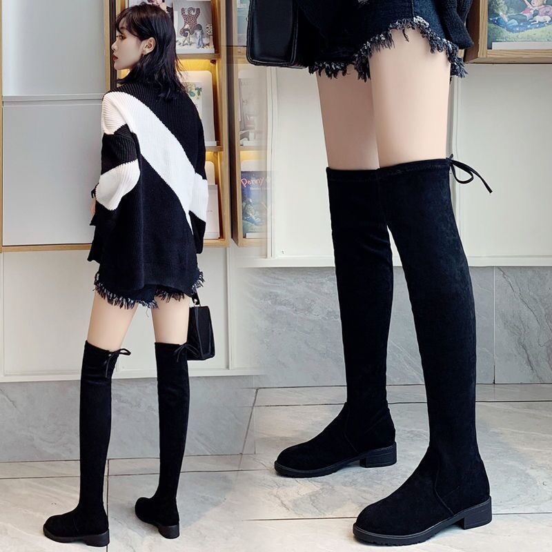 Winter elastic high boots
