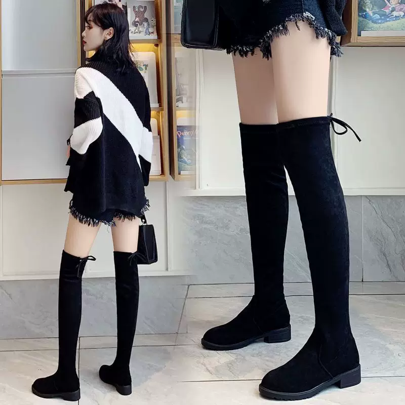Winter elastic high boots