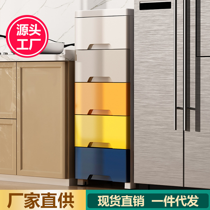 愛永伴31面寬莫蘭迪加厚收納櫃塑料置物櫃整理箱加高加深抽屜衣櫃