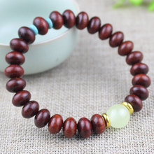 厂家批发创意赞比亚血檀木手串算盘珠10mm非洲紫檀女饰品直播货源